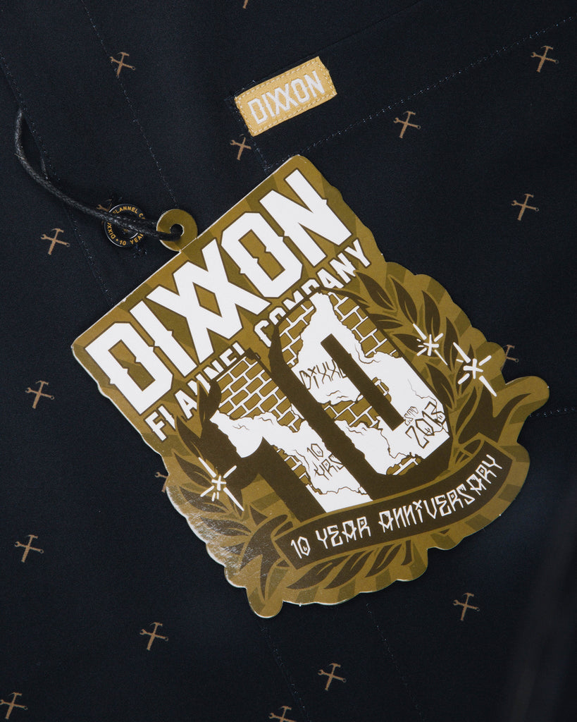 Women's Finney Short Sleeve - Black & Gold - Dixxon Flannel Co.