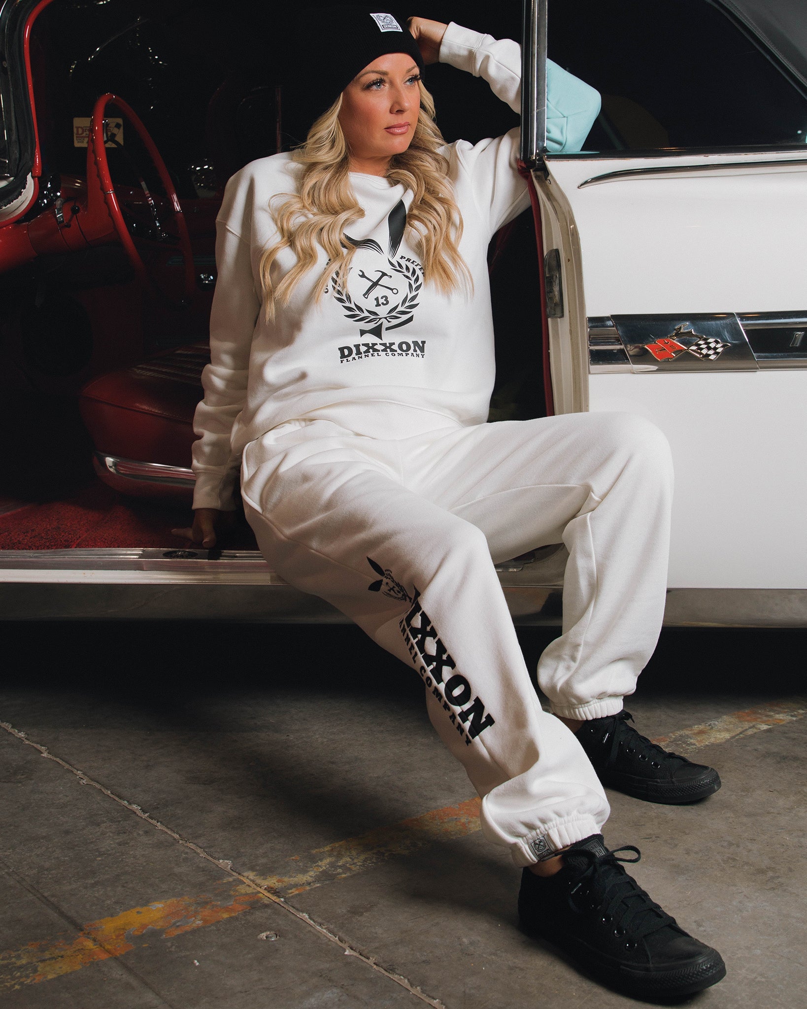 Women's Gent Crewneck Sweatshirt - White - Dixxon Flannel Co.