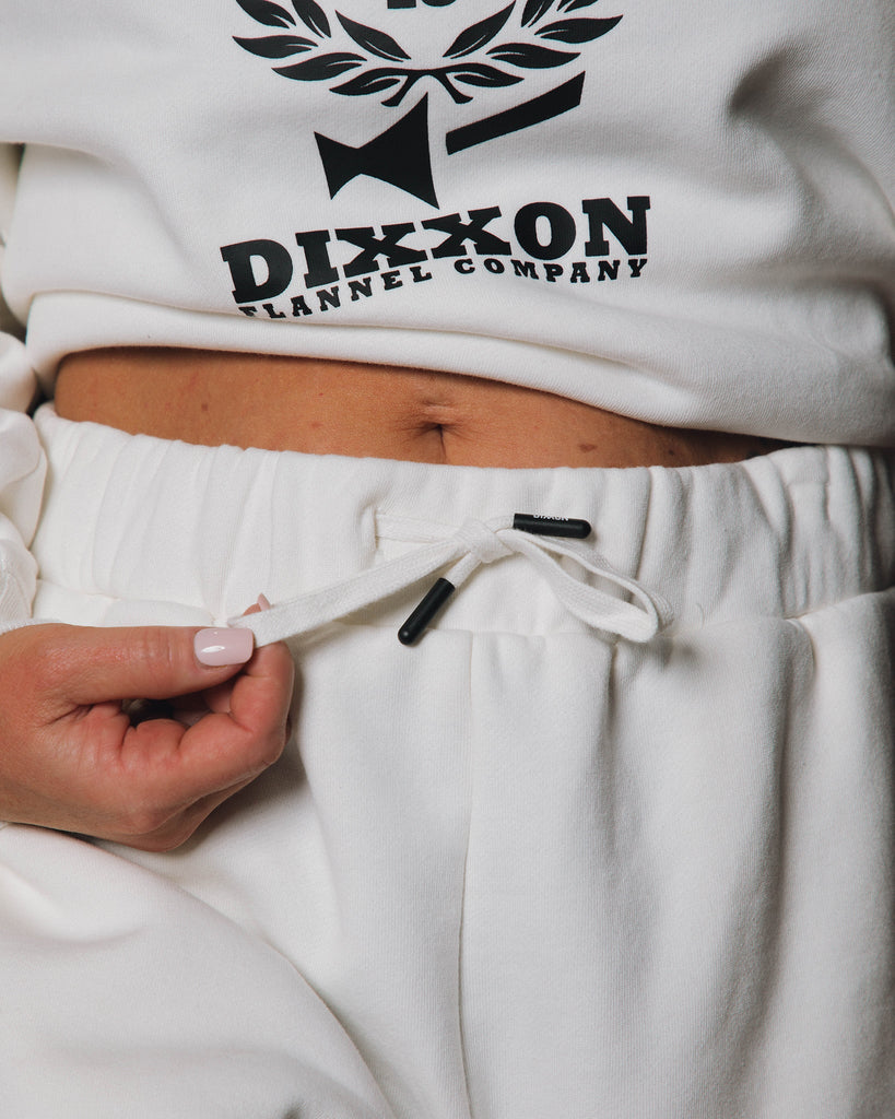 Women's Gent Sweatpants - White - Dixxon Flannel Co.
