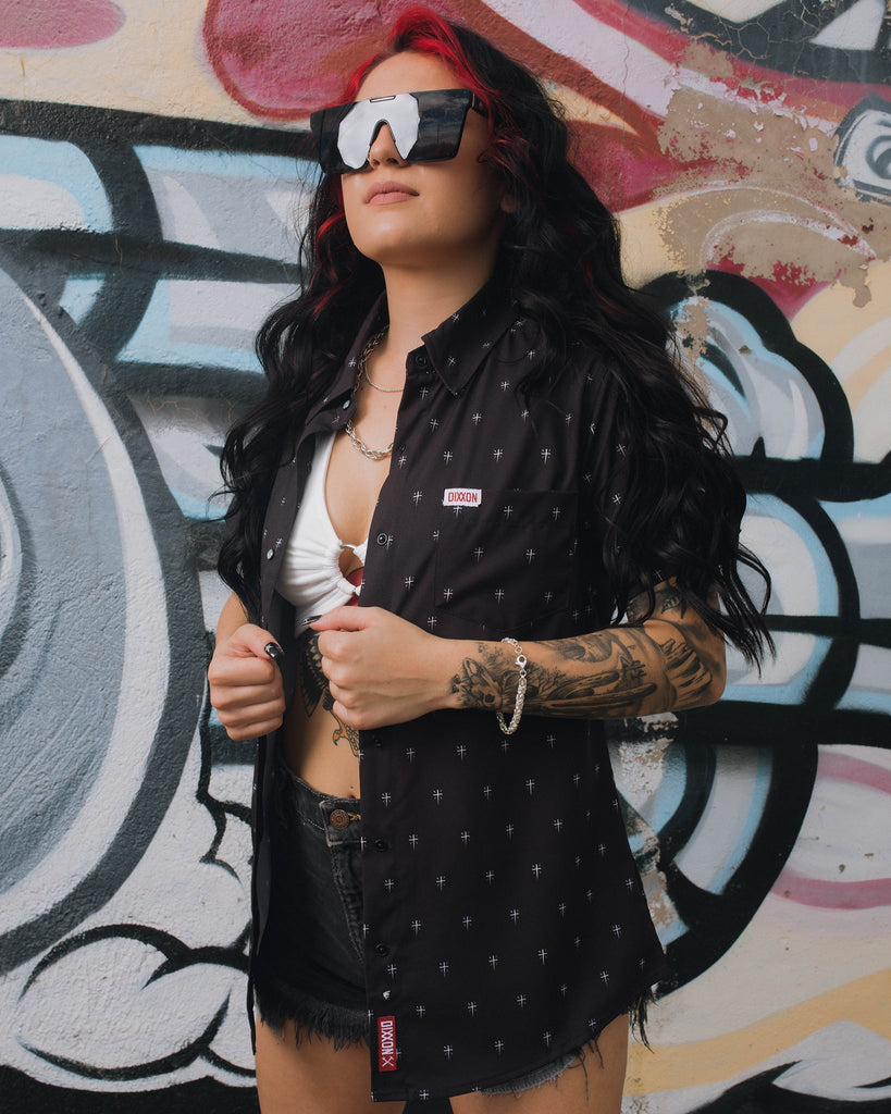 Women's Historia Short Sleeve - Black - Dixxon Flannel Co.