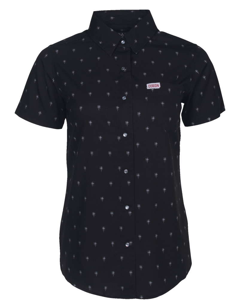 Women's Historia Short Sleeve - Black - Dixxon Flannel Co.