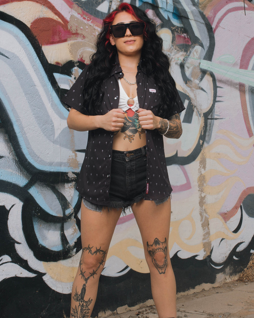 Women's Historia Short Sleeve - Black - Dixxon Flannel Co.