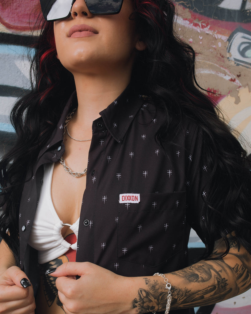 Women's Historia Short Sleeve - Black - Dixxon Flannel Co.