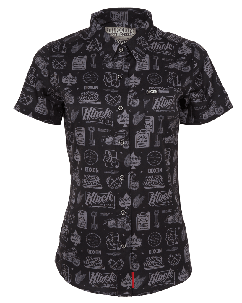 Women's Klock Werks Short Sleeve - Black - Dixxon Flannel Co.