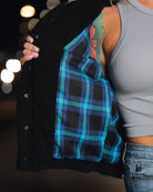 Women's Morning Star Sherpa Jacket - Black - Dixxon Flannel Co.