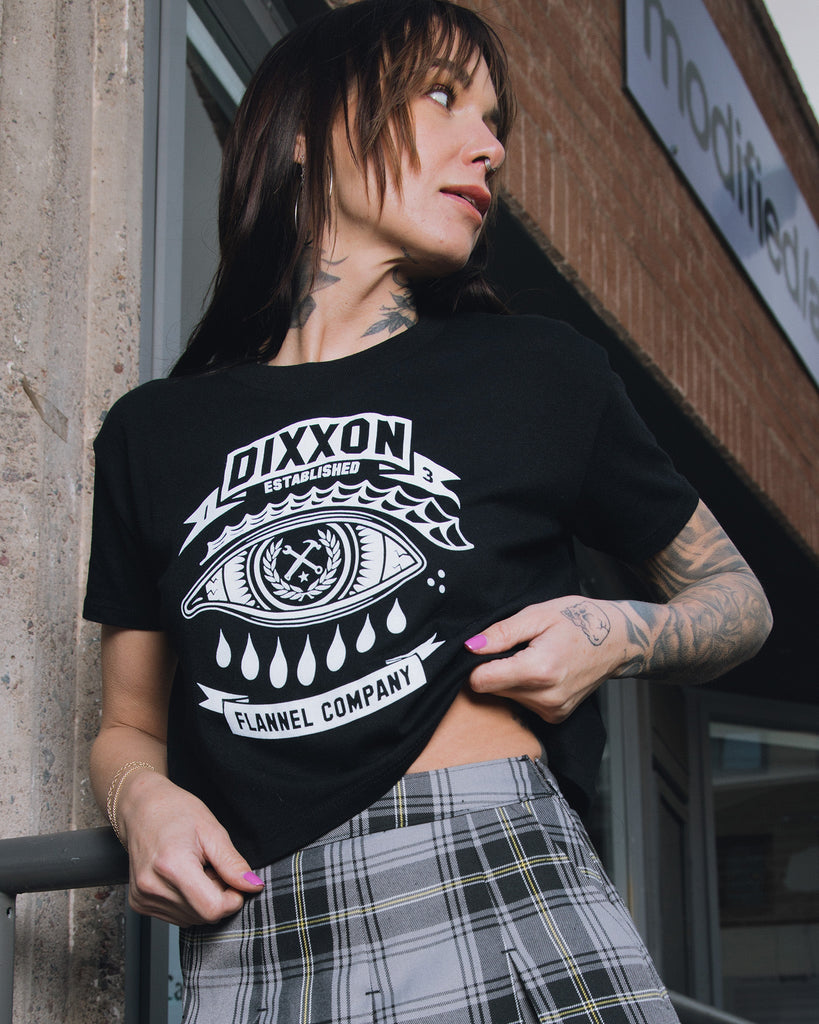 Women's Mystic Crop Top - Black - Dixxon Flannel Co.