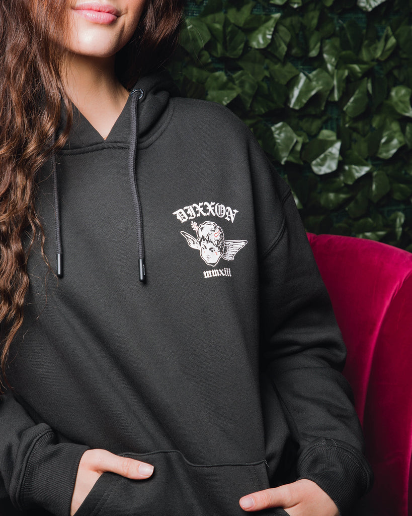 Women's No Regrets Pullover Hoodie - Black - Dixxon Flannel Co.