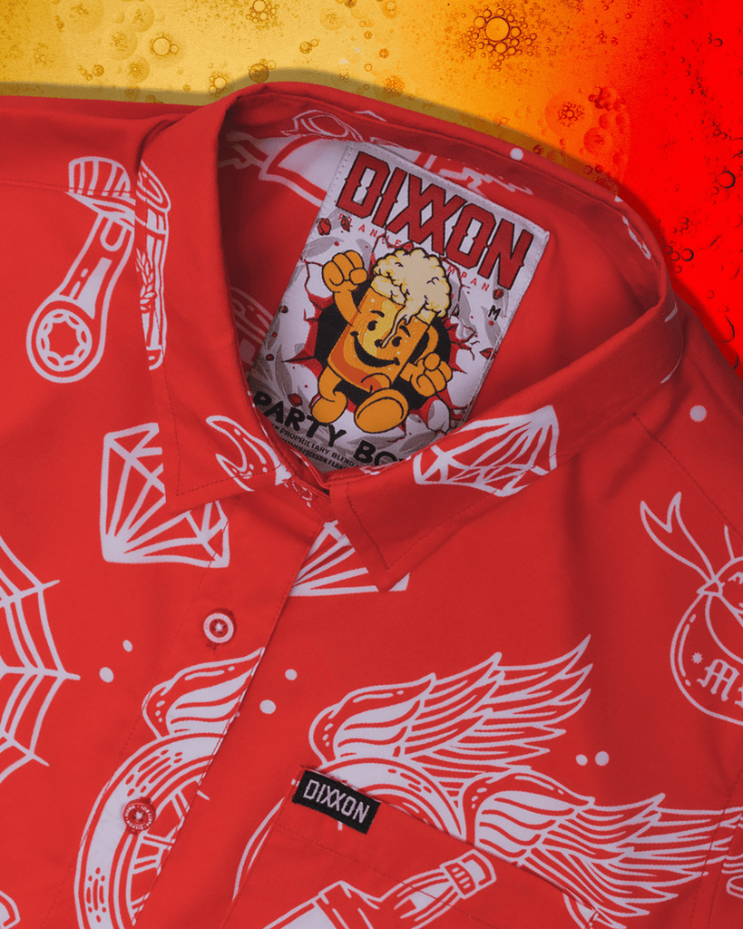 Women's Party Boy 10 YR Short Sleeve - Red - Dixxon Flannel Co.