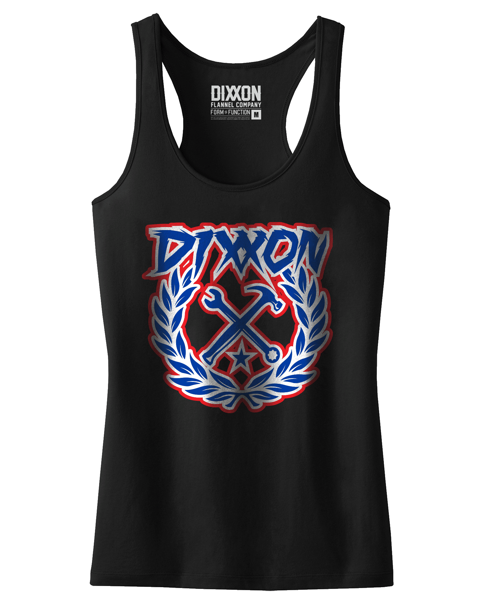 Women's Party Crest Tank - Red, White, & Blue - Dixxon Flannel Co.