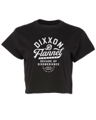 Women's Pastime Crop Top - Black - Dixxon Flannel Co.
