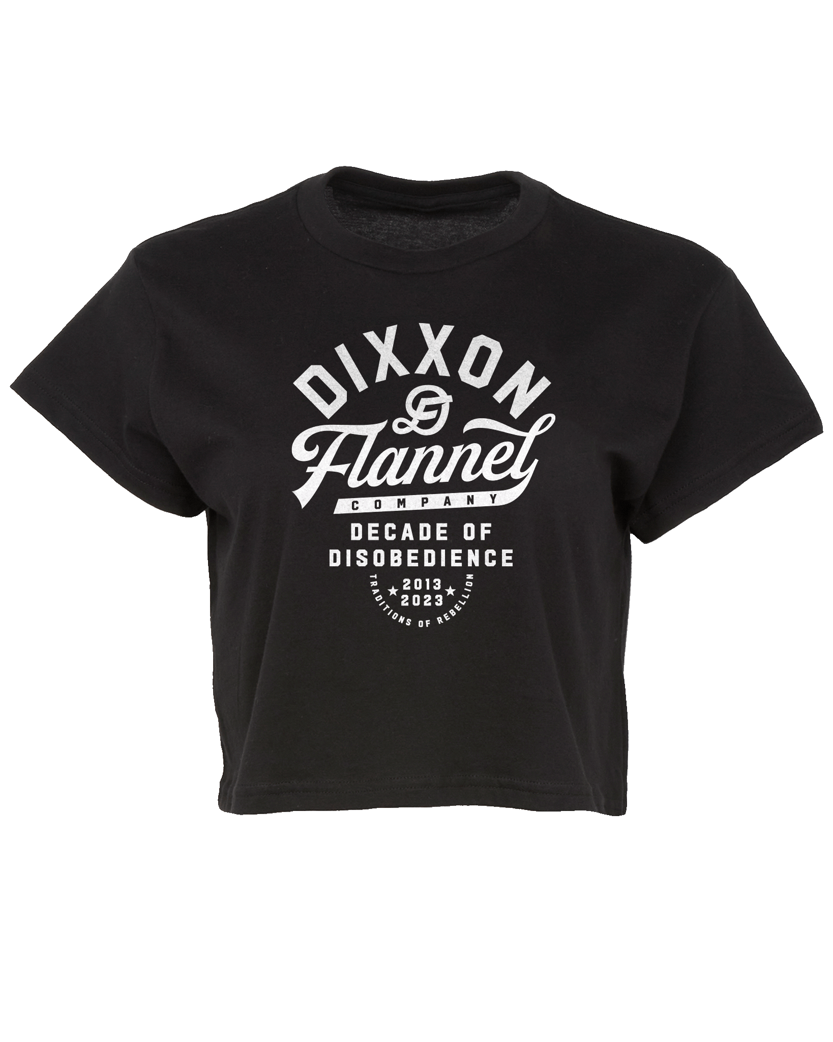 Women's Pastime Crop Top - Black - Dixxon Flannel Co.