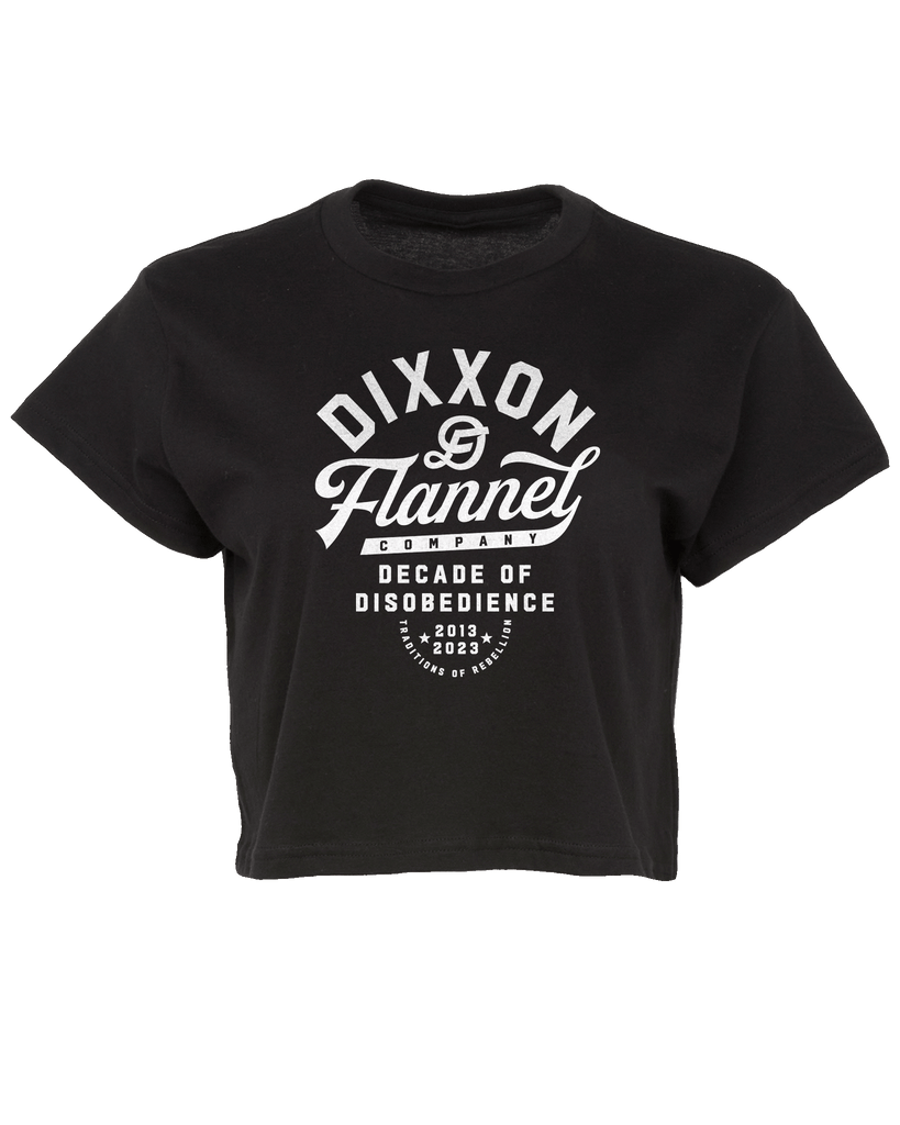 Women's Pastime Crop Top - Black - Dixxon Flannel Co.