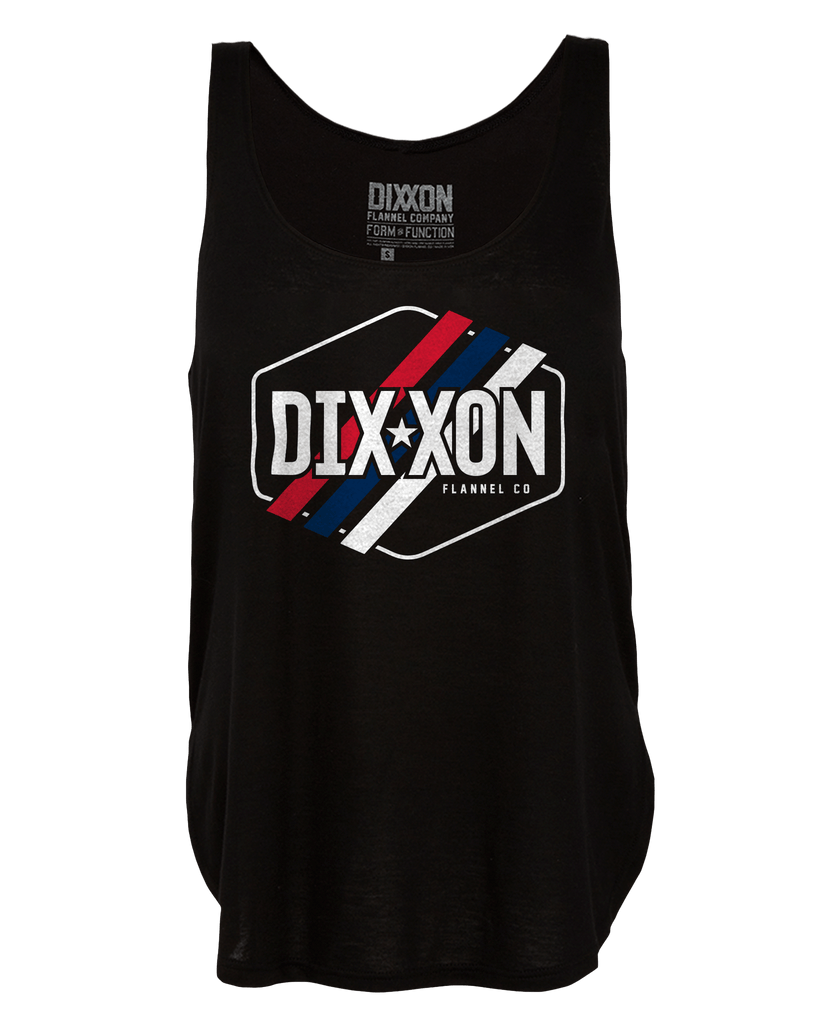 Women's Patriotic Stripes Flowy Tank - Dixxon Flannel Co.