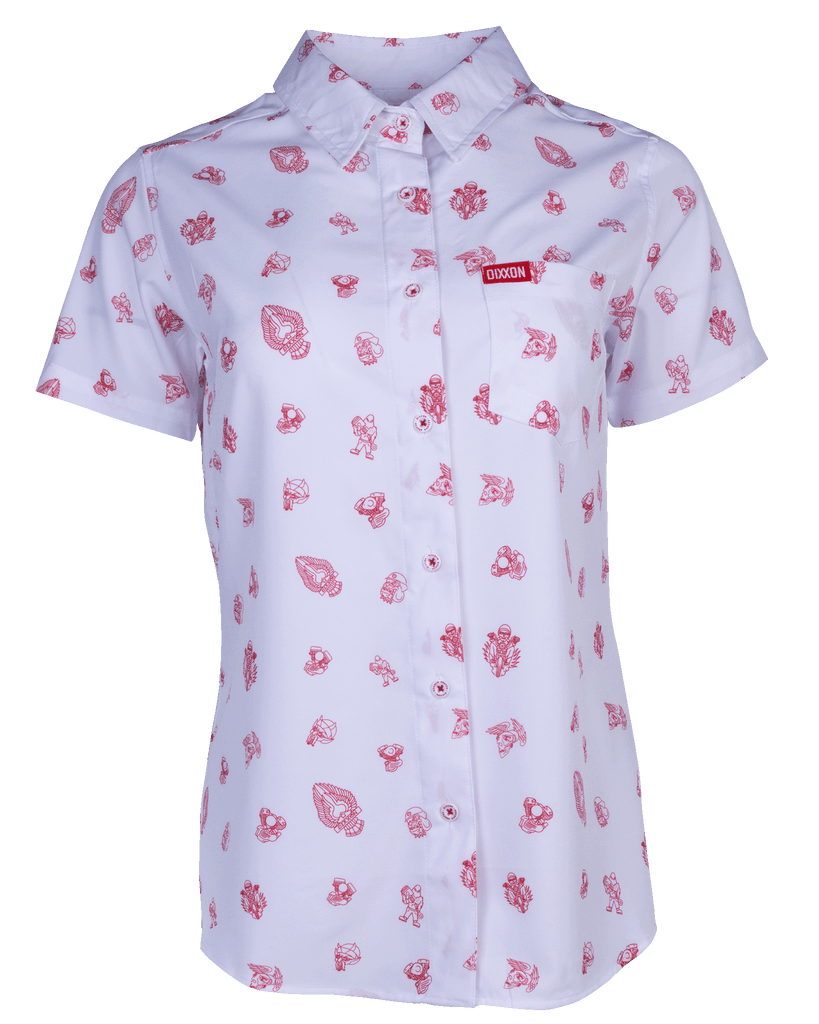 Women's Reaper Madness Short Sleeve - Red - Dixxon Flannel Co.