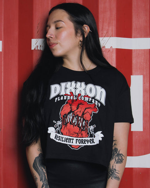 Dixxon Black Crop Top: Shop the Resilient Forever Collection