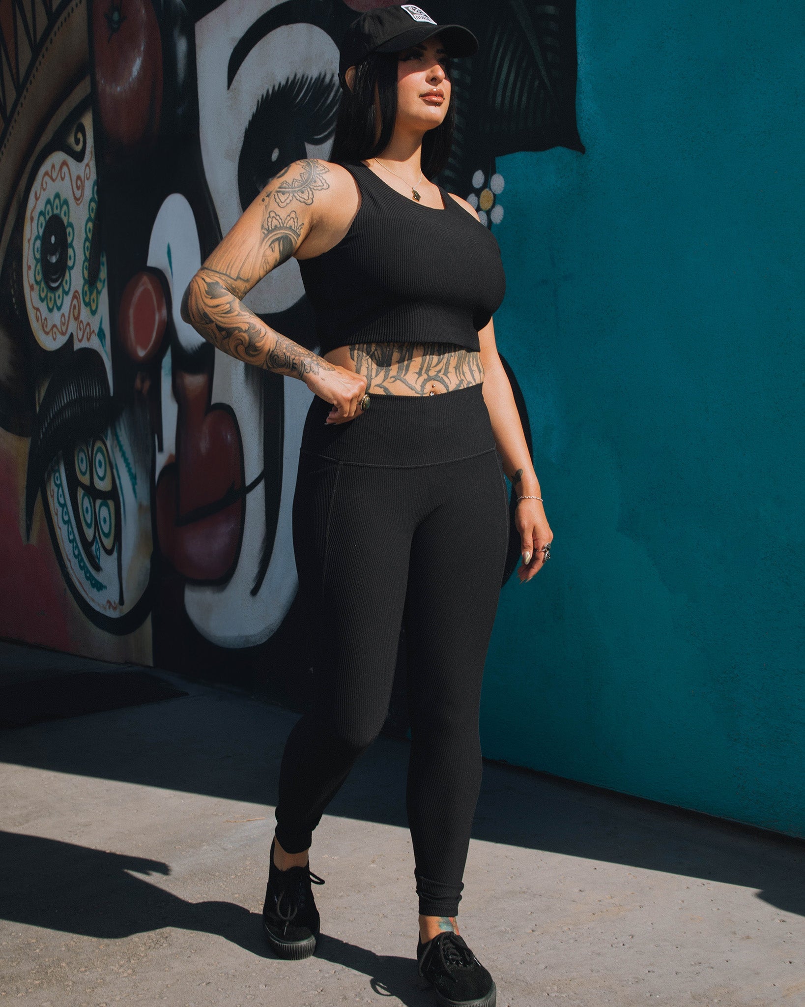 Women's Ribbed Crop Top - Black | Dixxon Flannel Co.