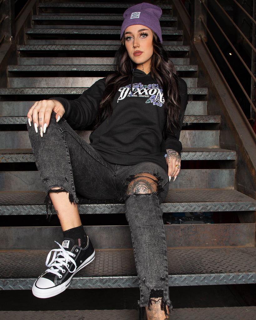 Women's Roses Pullover Hoodie - Dixxon Flannel Co.