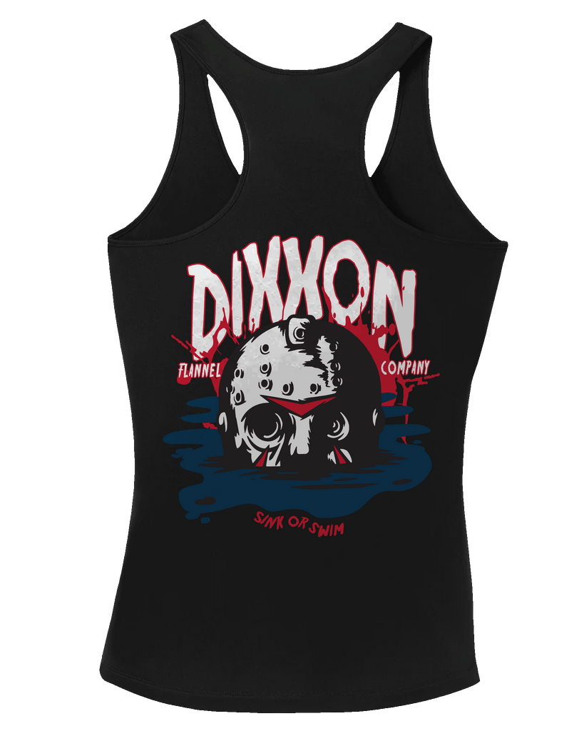 Women's Sink or Swim Fitted Tank - Black - Dixxon Flannel Co.