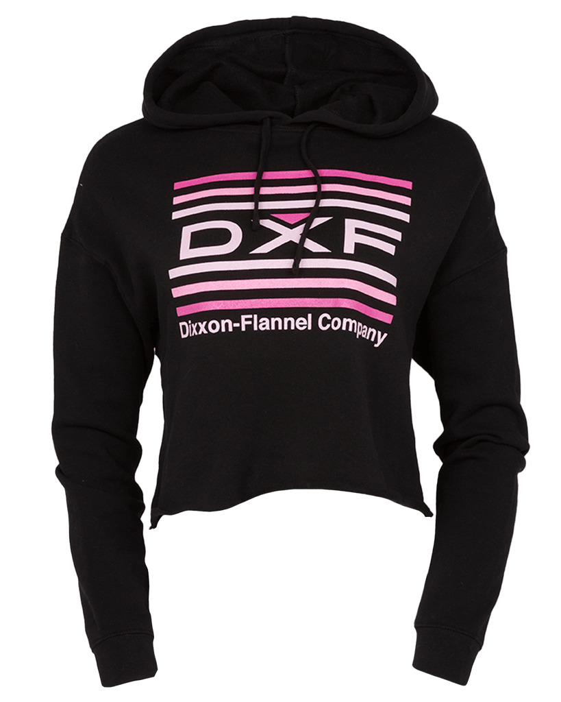 Women's Streamline Crop Pullover Hoodie - Pink - Dixxon Flannel Co.