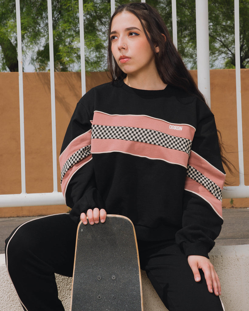 Women's Sunday Crewneck Sweatshirt - Neo Checkered - Dixxon Flannel Co.