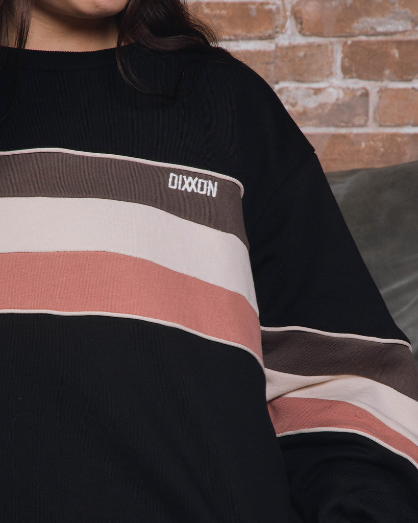 Women's Sunday Crewneck Sweatshirt - Neo Striped - Dixxon Flannel Co.