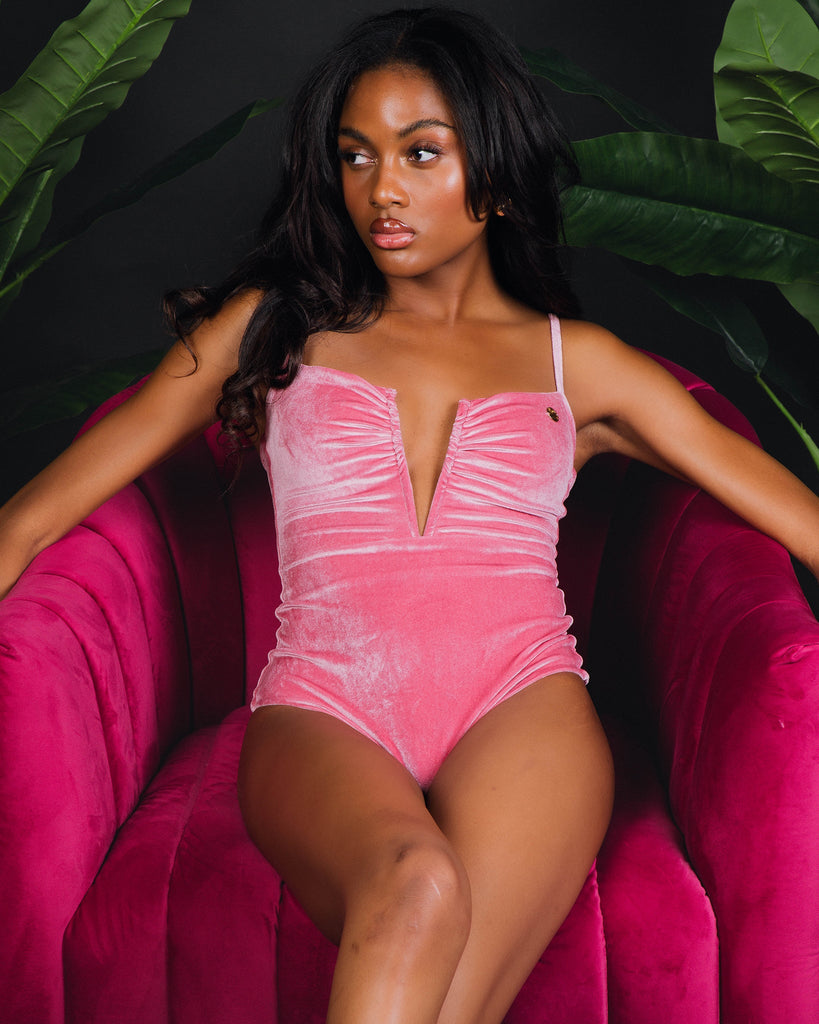 Women's Supreme One Piece Swimsuit - Pink Velvet - Dixxon Flannel Co.
