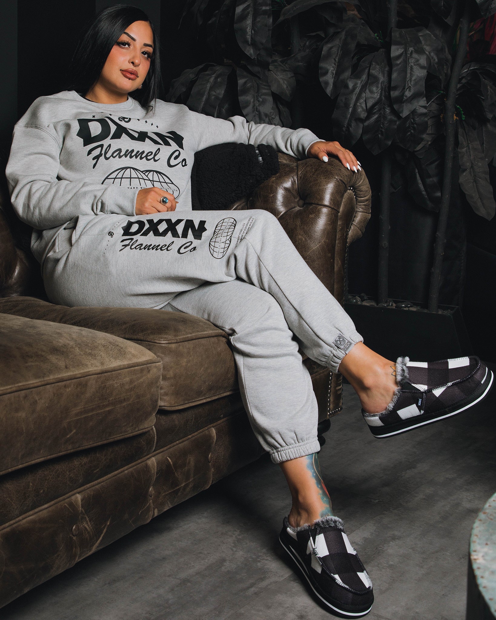 Women's Tech Crewneck Sweatshirt - Gray - Dixxon Flannel Co.