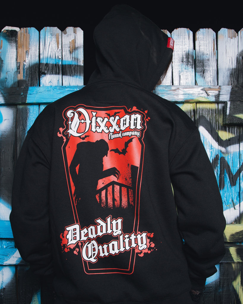 Women's The Count Zip Up Hoodie - Black - Dixxon Flannel Co.