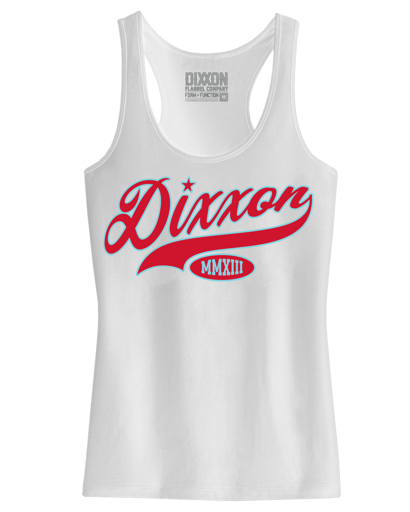 Women's The Infield Fitted Tank - White - Dixxon Flannel Co.