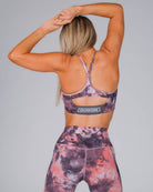 Women's Tie Dye Sports Bra - Pink - Dixxon Flannel Co.
