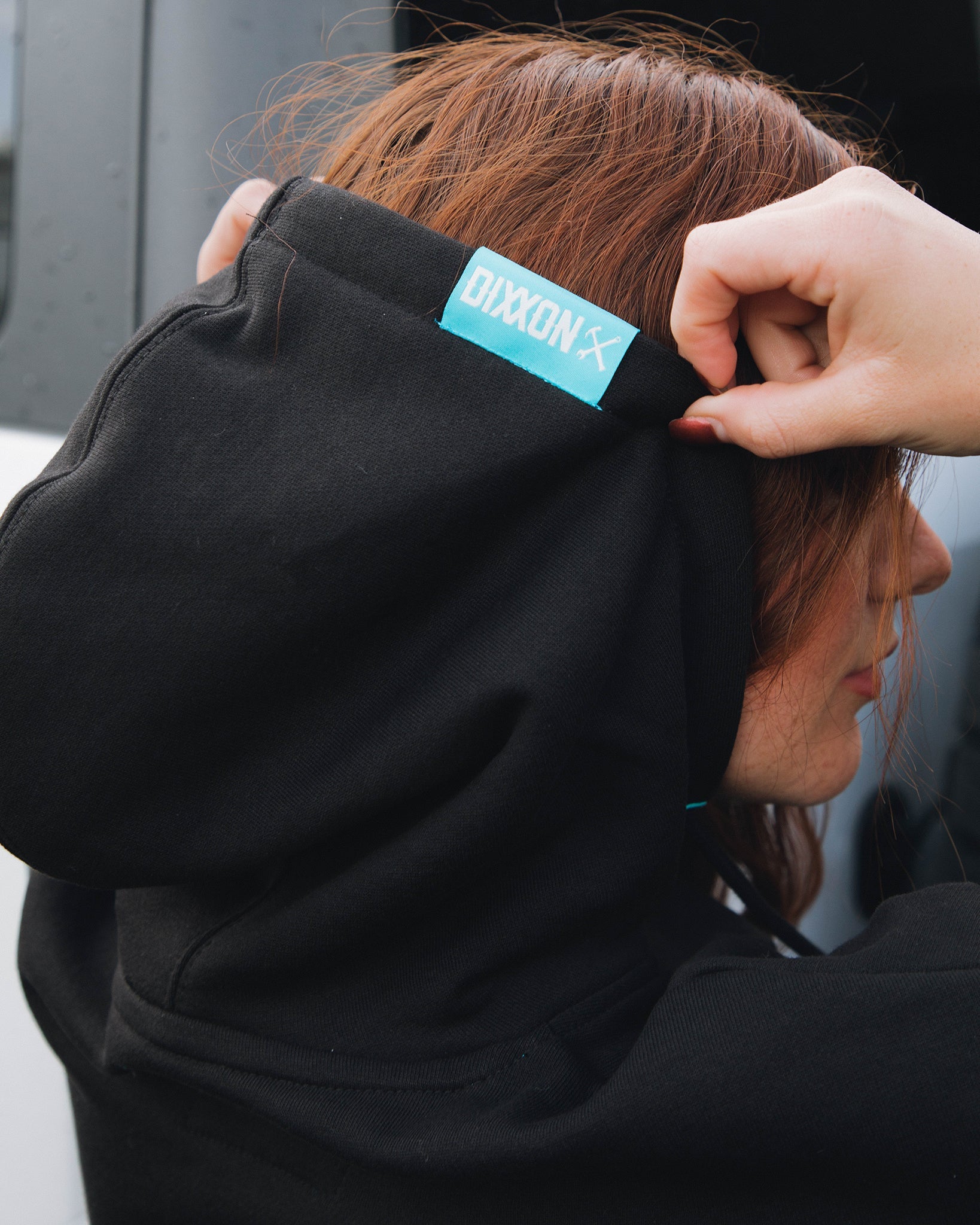 Women's Tiffany Ground Up Customs Hoodie Pullover Black Dixxon