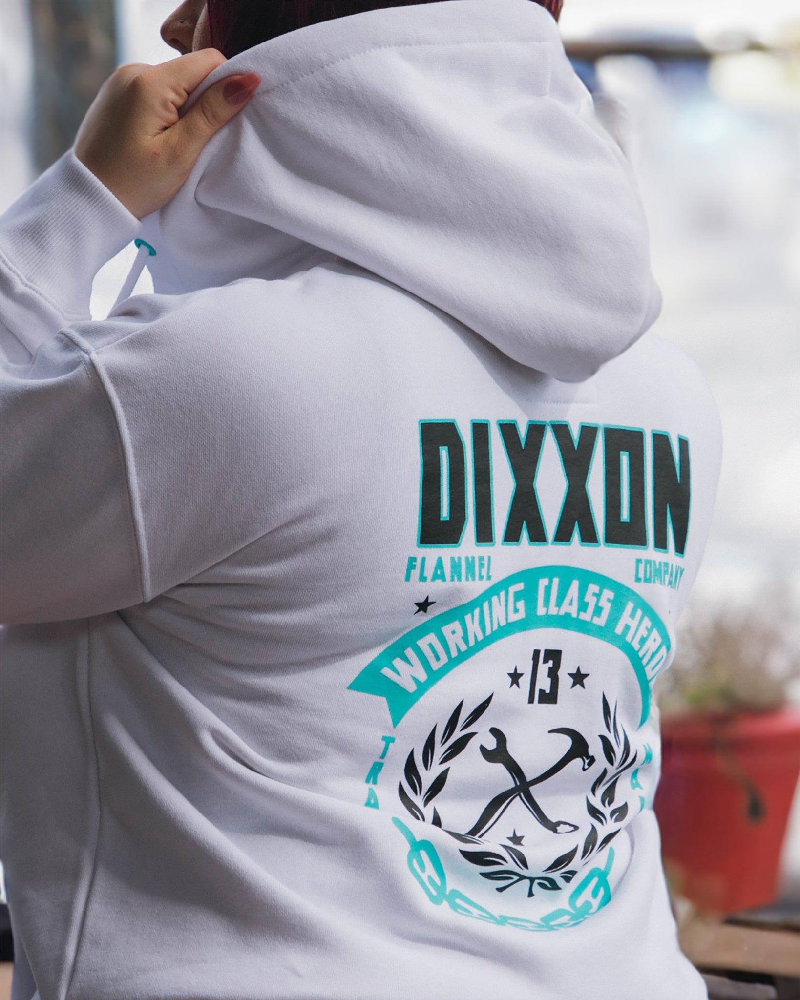 Women's Tiffany Weld Zip Up - White - Dixxon Flannel Co.