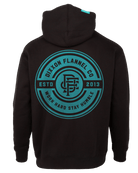 Women's Tiffany Work Hard Badge Zip Up - Black - Dixxon Flannel Co.