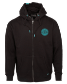 Women's Tiffany Work Hard Badge Zip Up - Black - Dixxon Flannel Co.