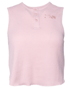 Women's Waffle Knit Crop Tank - Blush - Dixxon Flannel Co.