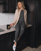 Women's Waffle Knit Joggers - Dark Gray - Dixxon Flannel Co.