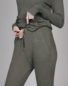 Women's Waffle Knit Joggers - O.D. Green - Dixxon Flannel Co.