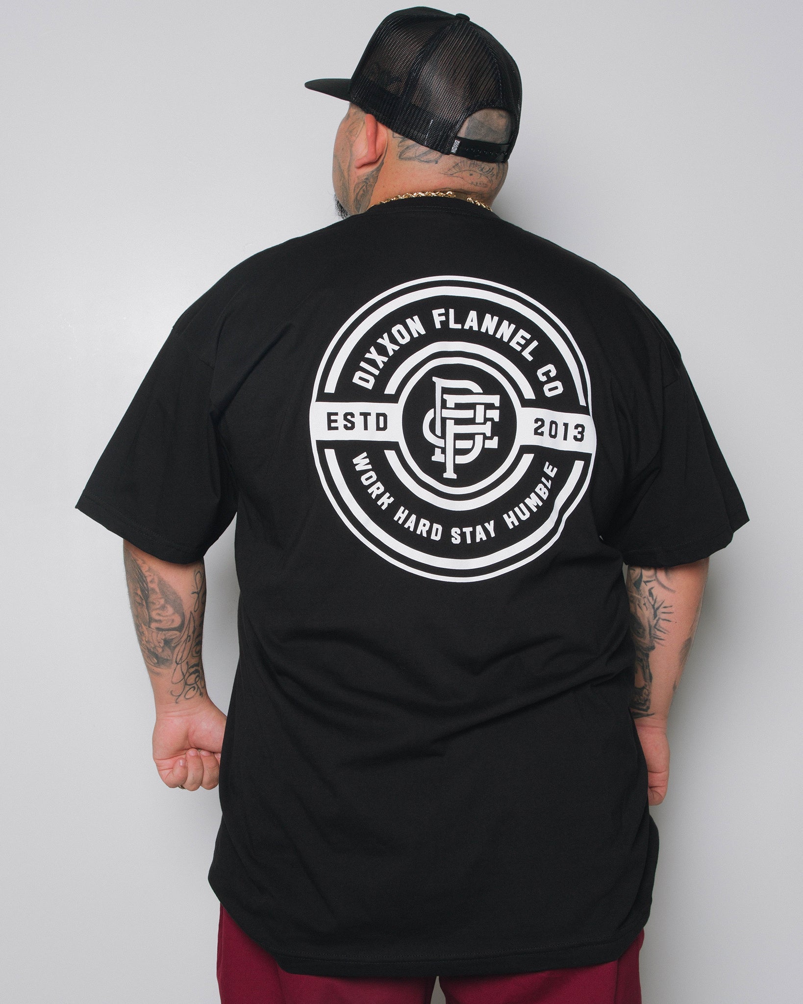 Work Hard Badge T-Shirt - Dixxon Flannel Co.