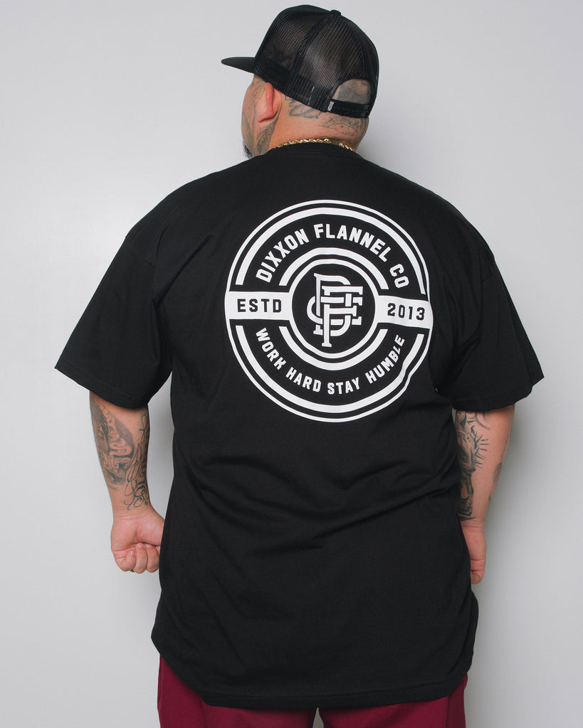 Work Hard Badge T-Shirt - Dixxon Flannel Co.