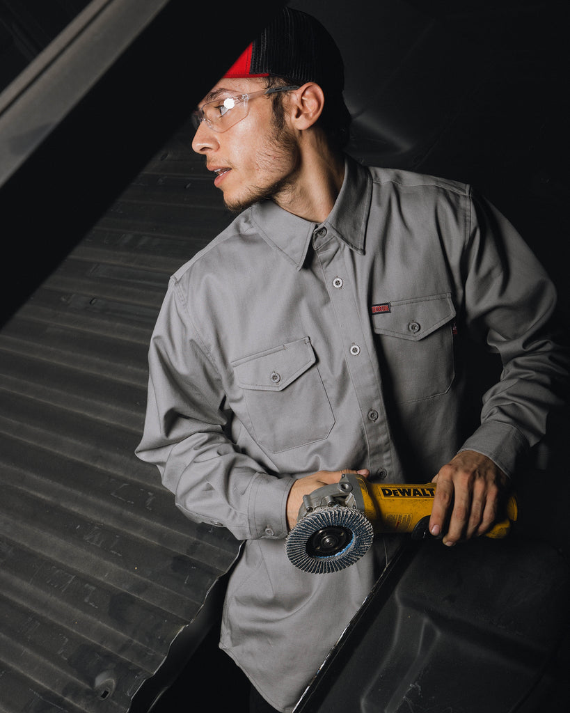 WorkForce FR Work Shirt - Gray - Dixxon Flannel Co.