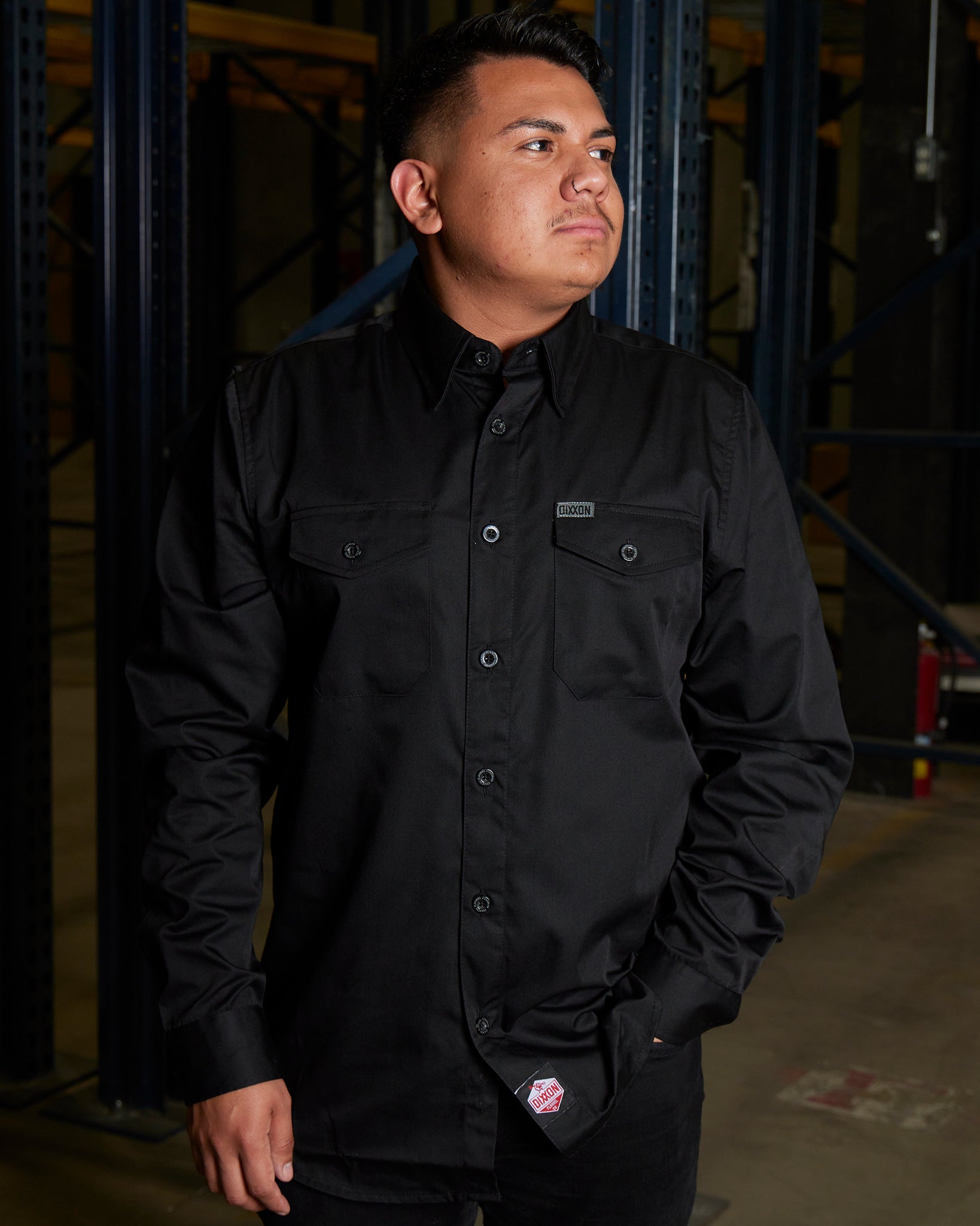 WorkForce Long Sleeve Work Shirt - Black - Dixxon Flannel Co.