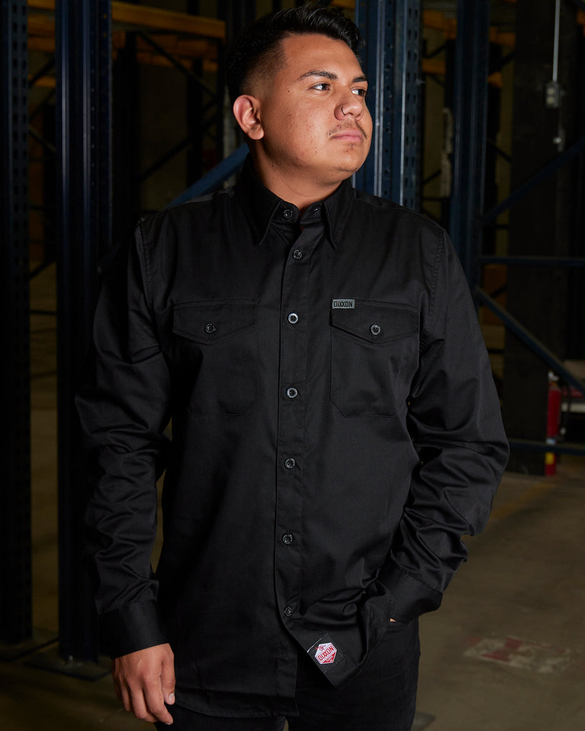 WorkForce Long Sleeve Work Shirt - Black - Dixxon Flannel Co.