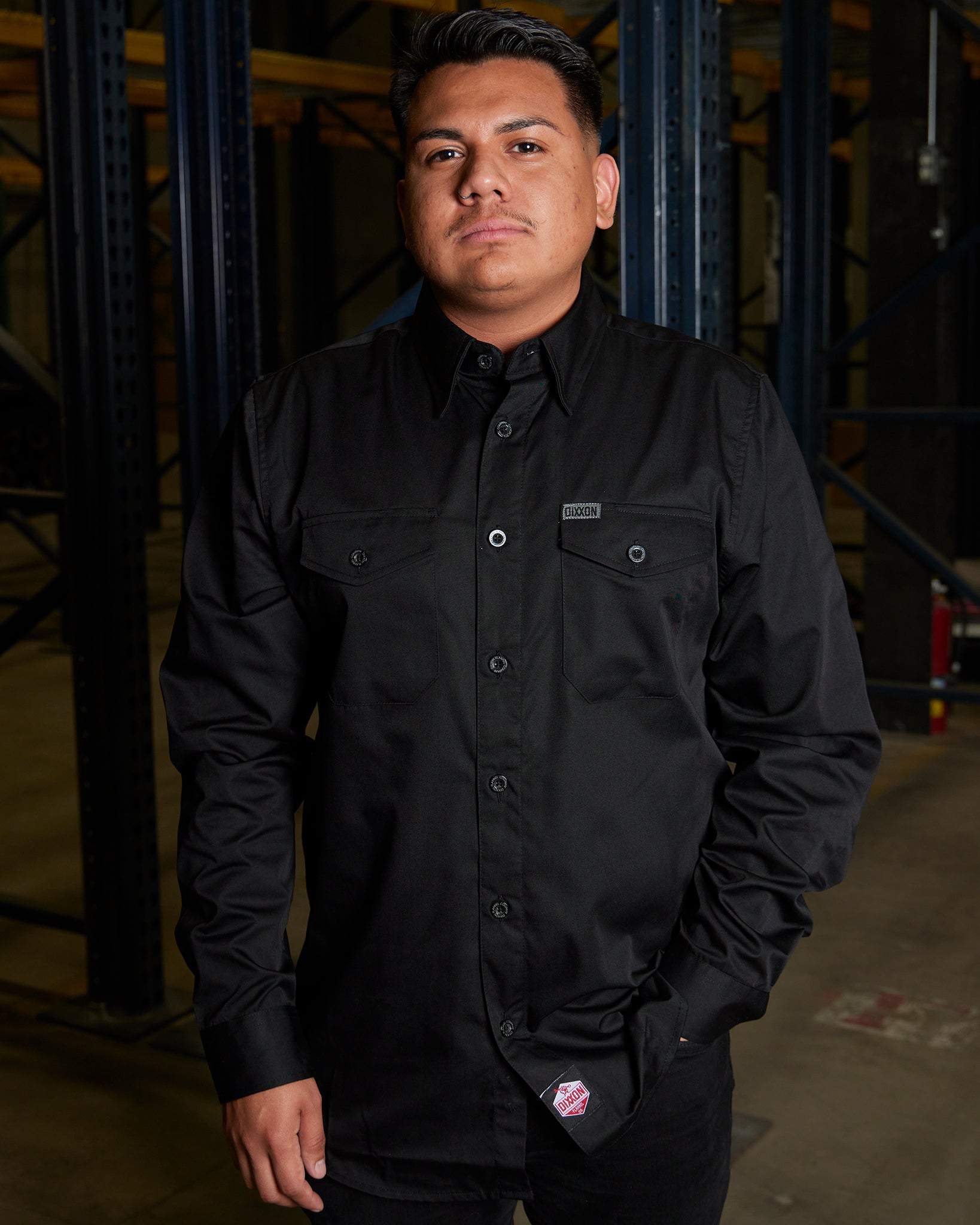 WorkForce Long Sleeve Work Shirt - Black