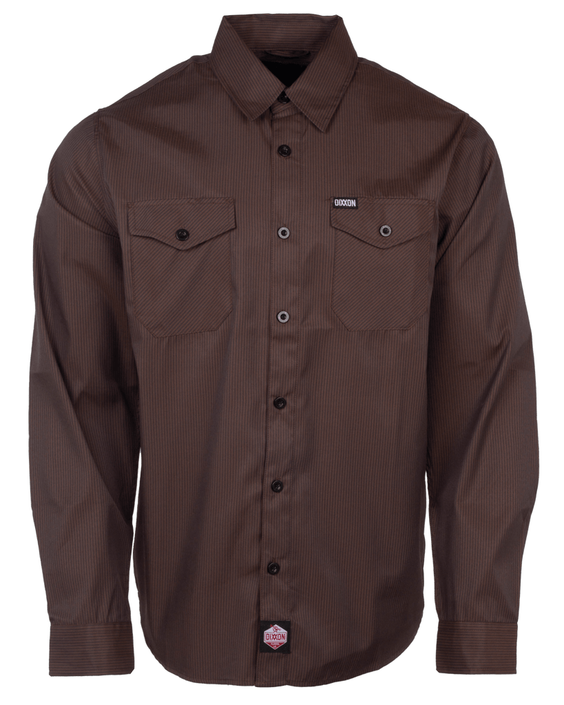 WorkForce Long Sleeve Work Shirt - Brown & Black - Dixxon Flannel Co.