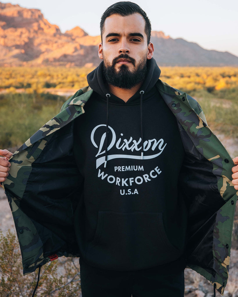 Workforce Pullover Hoodie - Black - Dixxon Flannel Co.