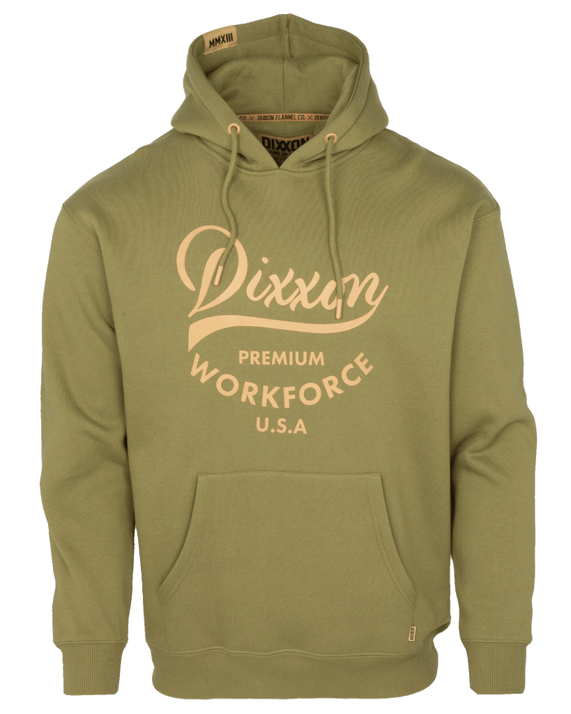 Workforce Pullover Hoodie - O.D. Green - Dixxon Flannel Co.