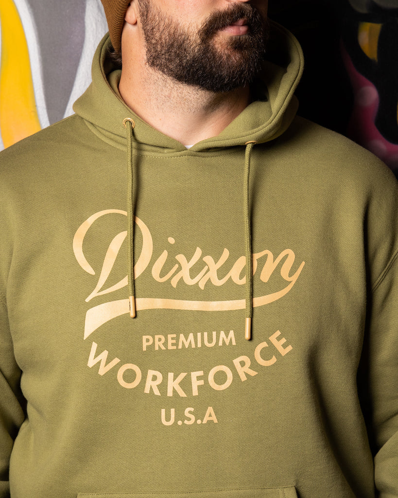 Workforce Pullover Hoodie - O.D. Green - Dixxon Flannel Co.