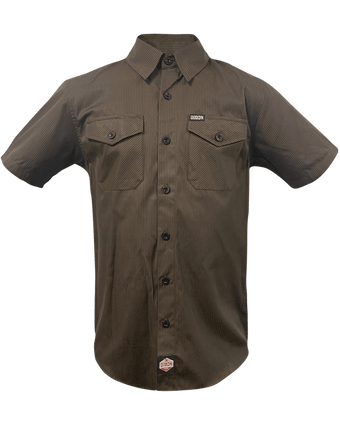 WorkForce Short Sleeve Work Shirt - Brown & Black | Dixxon Flannel Co.