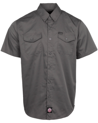 WorkForce Short Sleeve Work Shirt - Charcoal | Dixxon Flannel Co.