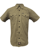 WorkForce Short Sleeve Work Shirt - Khaki & Black - Dixxon Flannel Co.